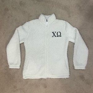 Chi Omega Sherpa Zip Up